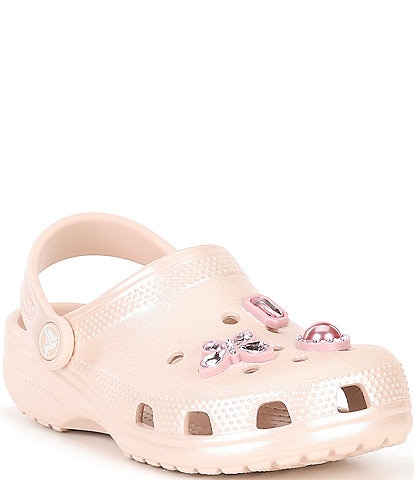 Crocs Girls' Classic Shimmer Gem Clogs (Youth)
