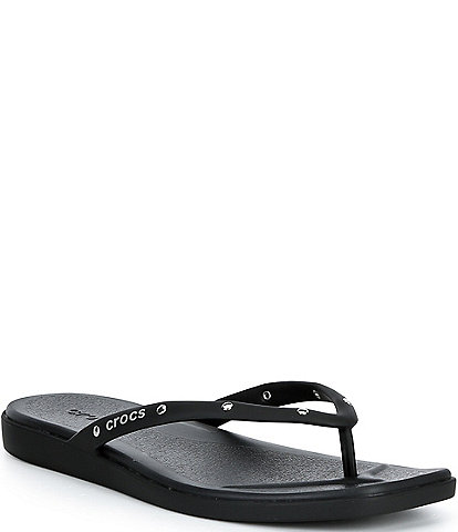 Crocs Women's Miami Studded Flip Flops