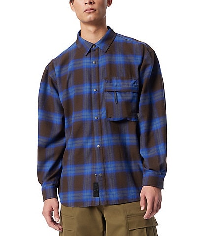 Cross Eyed Moose Stargaze Long Sleeve Plaid Shirt