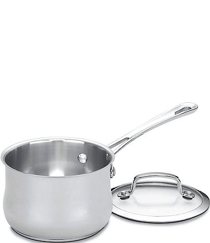 Cuisinart Contour Stainless Steel 1-Quart Saucepan with Cover