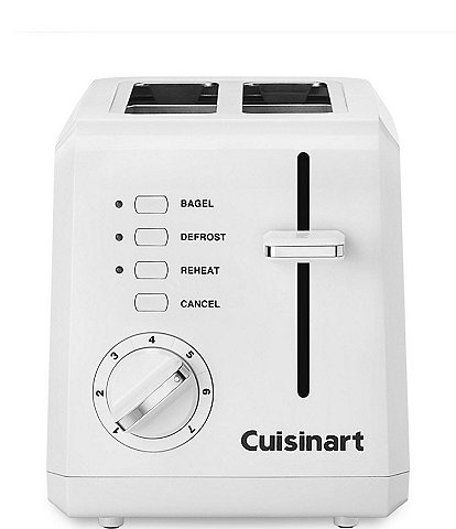 Cuisinart White Compact 2-Slice Toaster