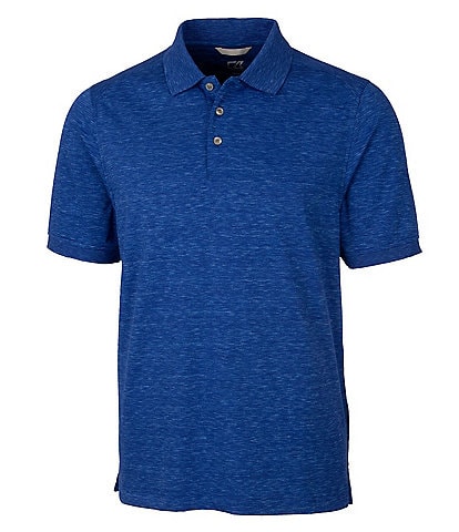 Cutter & Buck Big & Tall Advantage Tri-Blend Space Dye Performance Stretch Short-Sleeve Polo Shirt