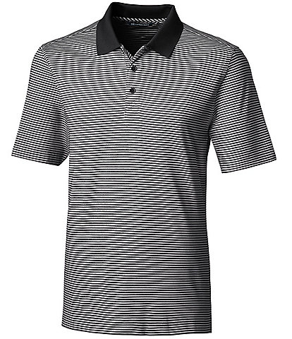 Cutter & Buck Big & Tall Forge Polo Tonal Stripe Performance Stretch Short-Sleeve Polo Shirt