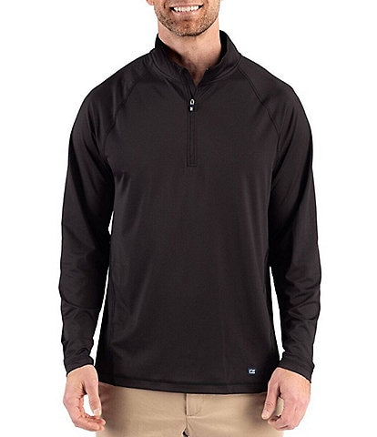 Cutter & Buck Big & Tall Prospect Featherlight Stretch Quarter Zip Pullover