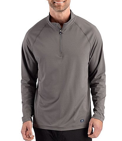 Cutter & Buck Big & Tall Prospect Featherlight Stretch Quarter Zip Pullover