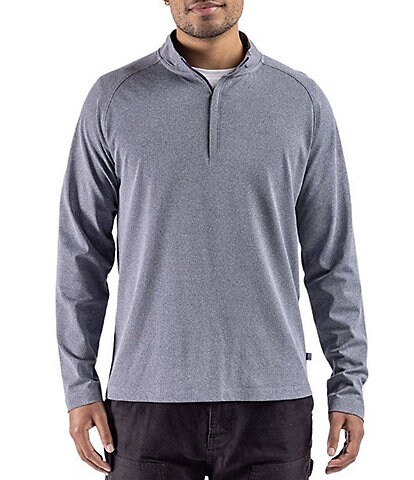 Cutter & Buck Big & Tall Virtue Eco Heather Quarter Zip Pullover