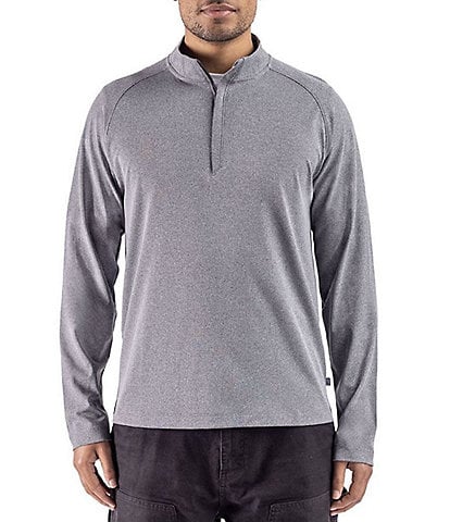 Cutter & Buck Big & Tall Virtue Eco Heather Quarter Zip Pullover