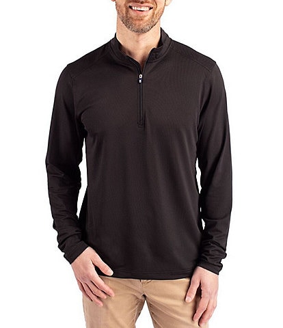 Cutter & Buck Big & Tall Virtue Eco Pique Performance Stretch Quarter-Zip Pullover