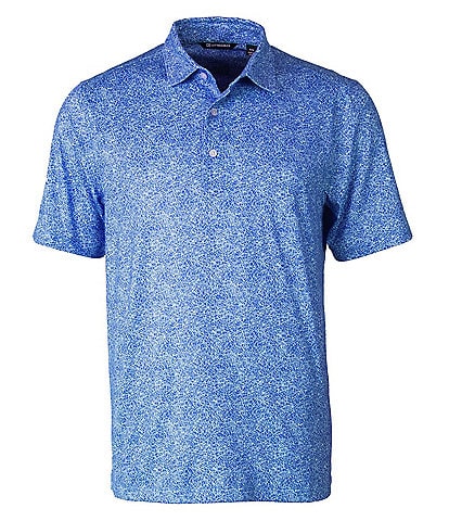Cutter & Buck Pike Short-Sleeve Constellation-Printed Stretch Polo Shirt