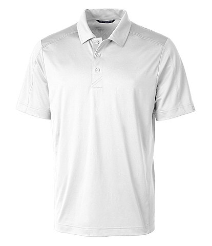 Cutter & Buck Prospect Short-Sleeve Jacquard-Textured Stretch Polo Shirt