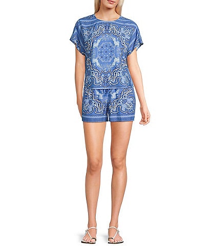 C&V Chelsea & Violet Coordinating Printed Shorts