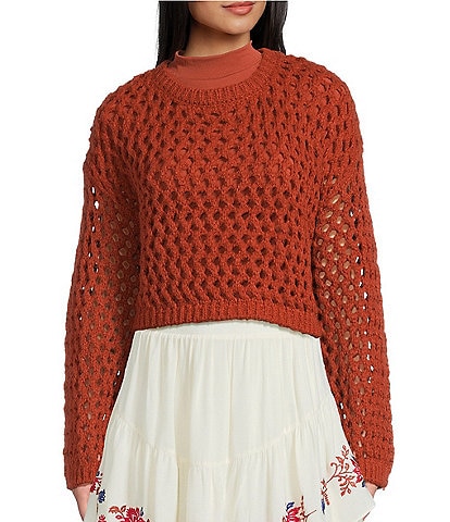 C&V Chelsea & Violet Open Knit Sweater