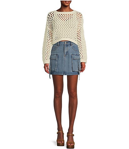 C&V Chelsea & Violet Open Knit Sweater