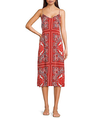C&V Chelsea & Violet Printed Slip Dress