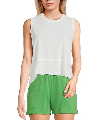 C&V Chelsea & Violet Sleeveless Shark Bite Tank