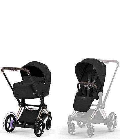 Cybex e-PRIAM Stroller + PRIAM Fold Lux Carry Cot Bundle