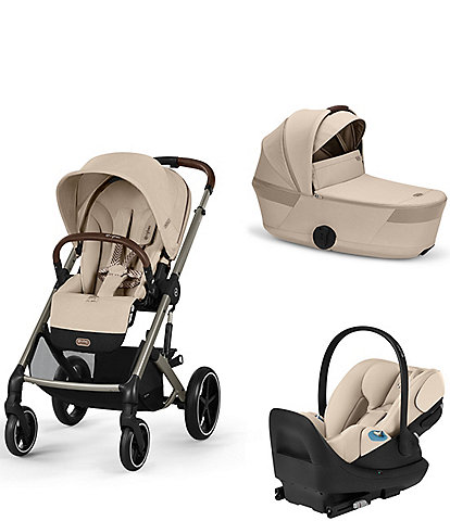 Cybex Balios S Lux Stroller + Balios Fold Cot + Cloud G Pro Infant Car Seat Travel System