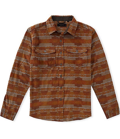 Dakota Grizzly Crockett Long Sleeve Printed Woven Shacket