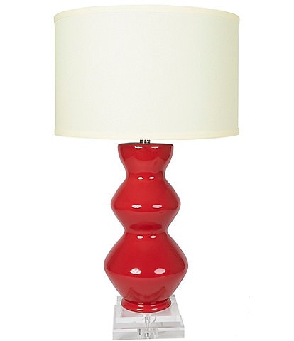 Dallas + Main Hourglass Ceramic Table Lamp
