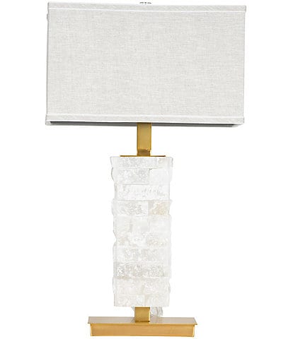 Dallas + Main Stacked Marble Table Lamp