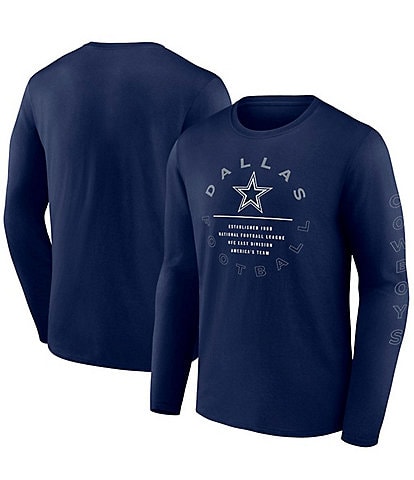 Dallas Cowboys Stat Sheet Long Sleeve T-Shirt