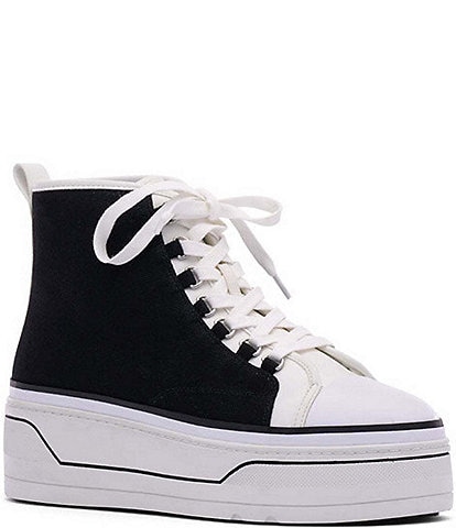 D'Amelio Footwear Eyekonn Canvas Platform High Top Sneakers