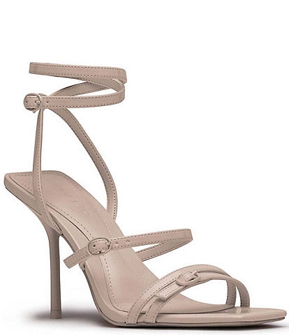 D'Amelio Footwear Lania Patent Buckle Strappy Dress Sandals