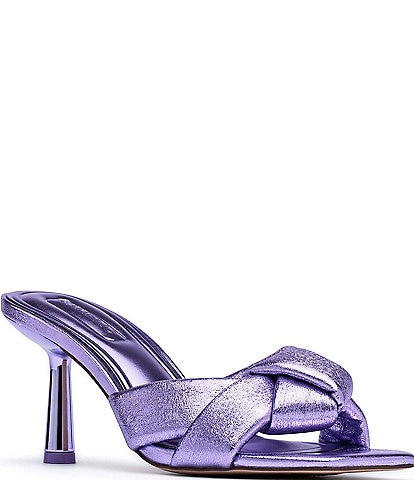 D'Amelio Footwear Leenoa Metallic Knot Dress Sandals