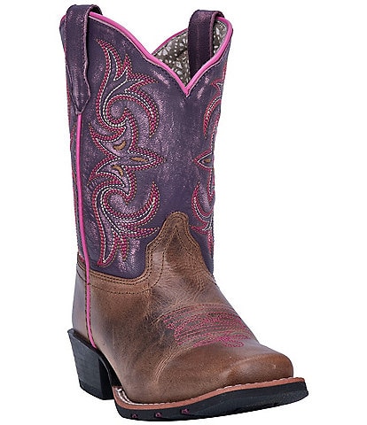 Dan Post Girls' Majesty 9#double; Leather Western Boots (Youth)