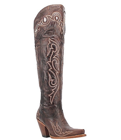 Dan Post Kommotion Leather Over-the-Knee Western Boots