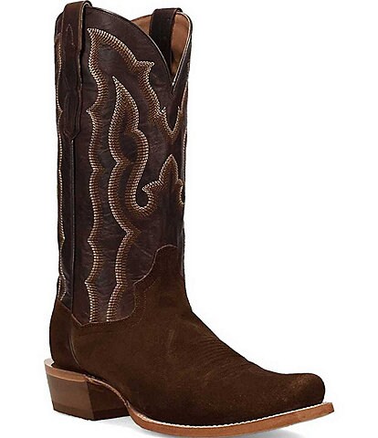 Dan Post Men's Barren 13#double; Suede Cutter Toe Western Boots