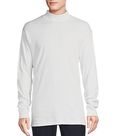 Daniel Cremieux Signature Collection Solid Mockneck Knit Shirt