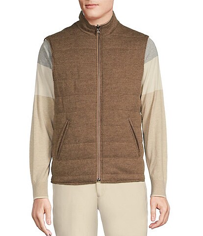 Daniel Cremieux Signature Label Apres Ski Collection Alpaca Wool Reversible Full-Zip Sweater Vest