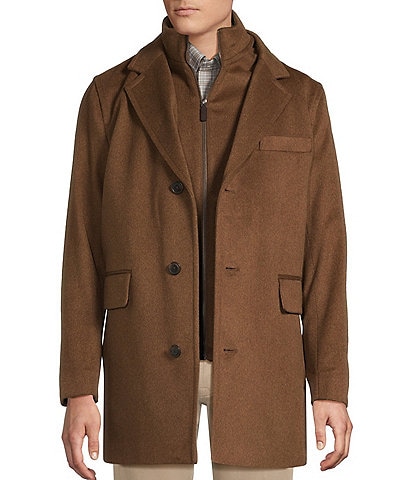 Daniel Cremieux Signature Label Loro Piana Bib Wool Coat