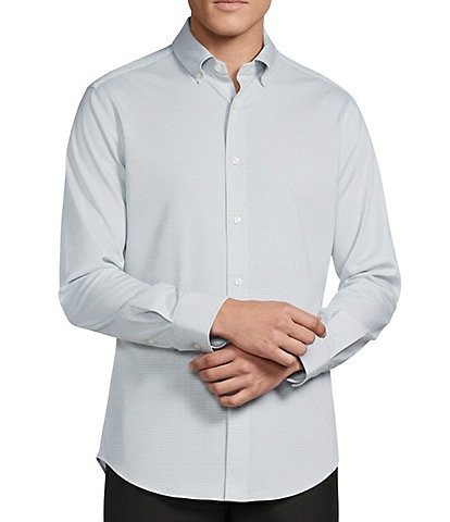 Daniel Cremieux Signature Label Luxe Stretch Micro Pattern Long Sleeve Woven Shirt