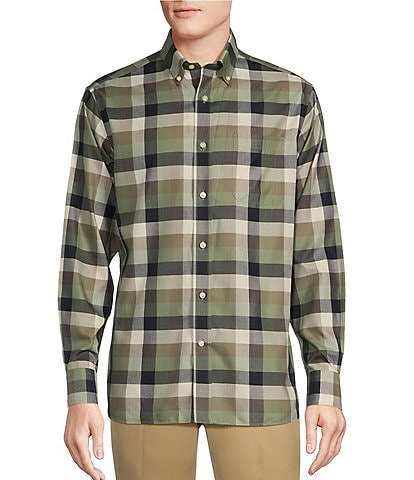 Daniel Cremieux Signature Label Non-Iron Check Long Sleeve Woven Shirt