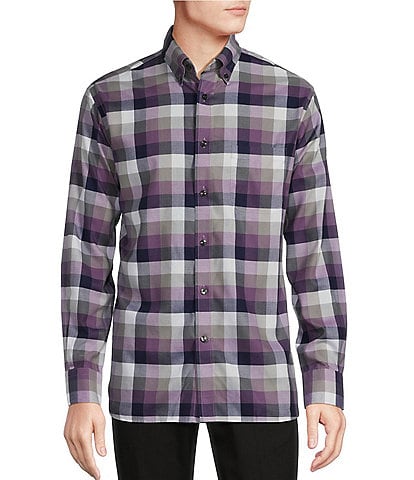 Daniel Cremieux Signature Label Non-Iron Checked Long Sleeve Woven Shirt