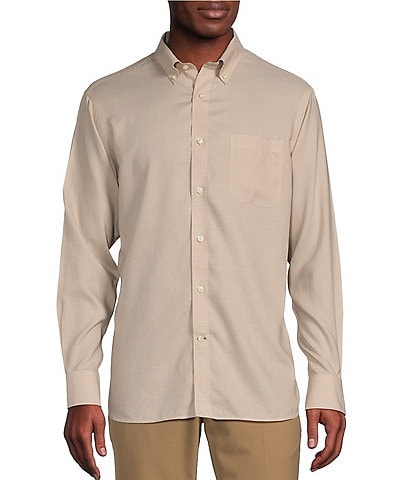 Daniel Cremieux Signature Label Non-Iron Micro Stripe Long Sleeve Woven Shirt