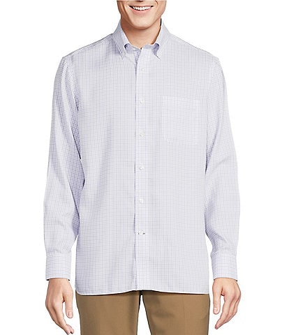 Daniel Cremieux Signature Label Non-Iron Plaid Long Sleeve Woven Shirt