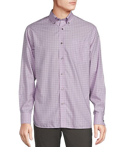 Daniel Cremieux Signature Label Non-Iron Plaid Long Sleeve Woven Shirt