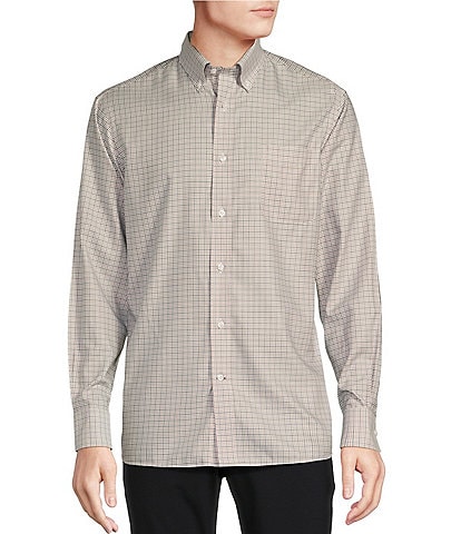 Daniel Cremieux Signature Label Non-Iron Plaid Long Sleeve Woven Shirt