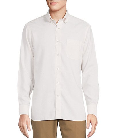 Daniel Cremieux Signature Label Non-Iron Solid Long Sleeve Woven Shirt