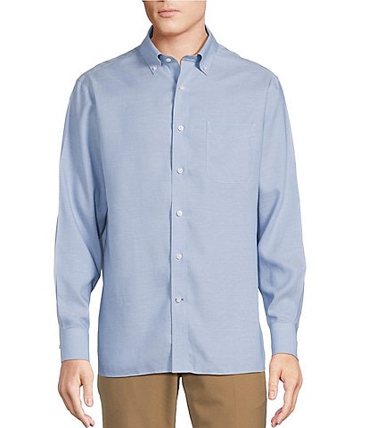 Daniel Cremieux Signature Label Non-Iron Solid Long Sleeve Woven Shirt