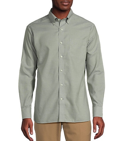 Daniel Cremieux Signature Label Non Iron Solid Oxford Long Sleeve Woven Shirt