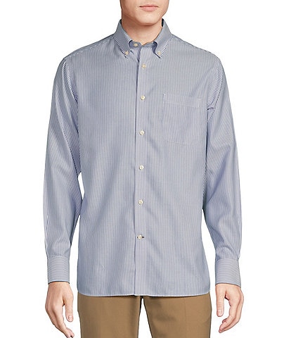 Daniel Cremieux Signature Label Non-Iron Stripe Long Sleeve Woven Shirt