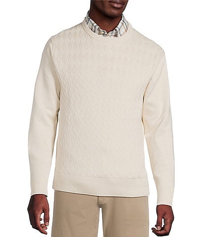 Daniel Cremieux Signature Label Supima Diamond Pattern Sweater