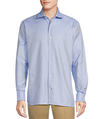 Daniel Cremieux Signature Label Textured Long Sleeve Woven Shirt
