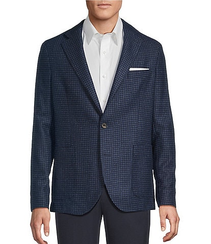 Daniel Cremieux Signature Label Wool Blend Herringbone Blazer