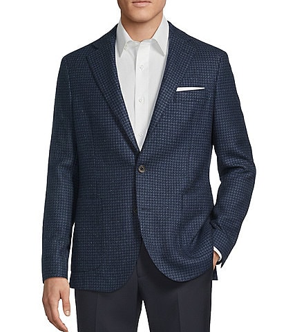 Daniel Cremieux Signature Label Wool Blend Herringbone Blazer