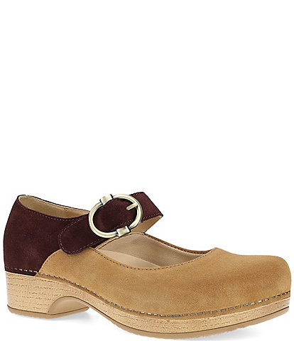 Dansko Bonny Suede Mary Jane Clogs